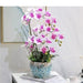 Elegant Purple Latex Orchid Flower Arrangement in Ceramic Pot