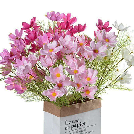 Vibrant Real Touch Silk Galsang Flowers - Luxurious Floral Decor for Home and Garden Elegance