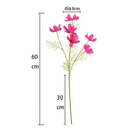 Vibrant Real Touch Silk Galsang Flowers - Luxurious Floral Decor for Home and Garden Elegance