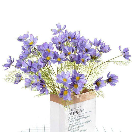 Vibrant Real Touch Silk Galsang Flowers - Luxurious Floral Decor for Home and Garden Elegance