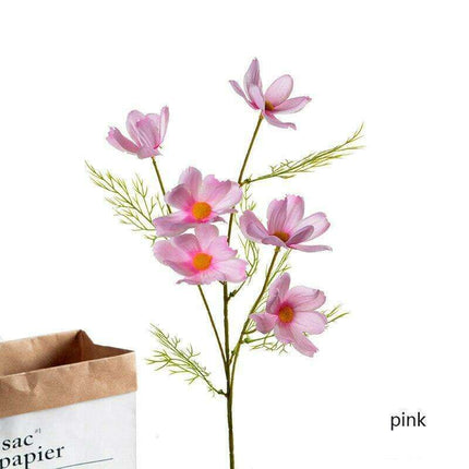 Vibrant Real Touch Silk Galsang Flowers - Luxurious Floral Decor for Home and Garden Elegance