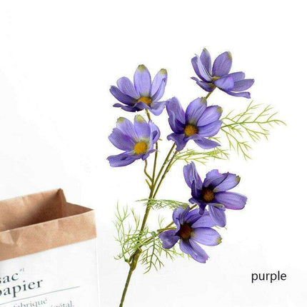 Vibrant Real Touch Silk Galsang Flowers - Luxurious Floral Decor for Home and Garden Elegance