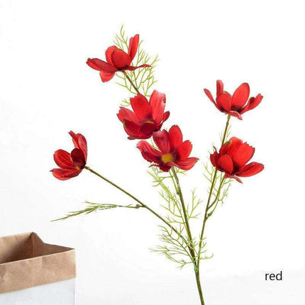 Vibrant Real Touch Silk Galsang Flowers - Luxurious Floral Decor for Home and Garden Elegance