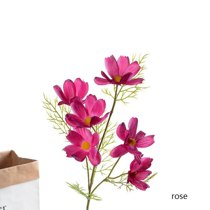 Elegant Real Touch Silk Galsang Flower Coreopsis - Vibrant Color Options for Stylish Home and Garden Enhancement