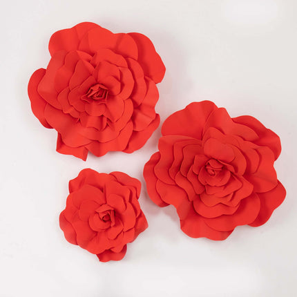 AliKopy 4 Pack 16" Large Real Touch Foam Roses - Perfect for DIY Craft