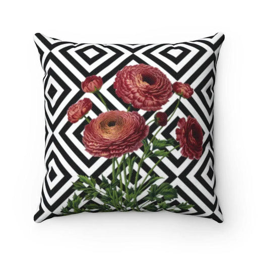Luxurious Reversible Floral Pillow Cover with Dual Designs