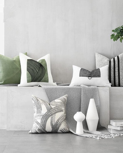 Reversible Elegant Geometric Pillowcase Set - Modern Home Accent