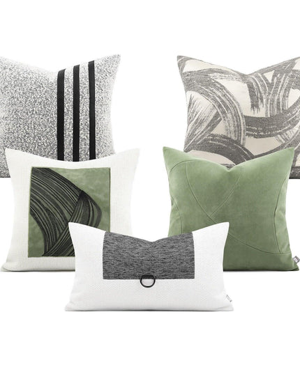 Reversible Elegant Geometric Pillowcase Set - Modern Home Accent