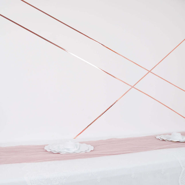 AliKopy Rose Gold Metallic Film Tape - 100 Yds, Adhesive, DIY Craft