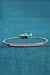 Sterling Silver Bracelet with Sparkling Lab-Diamond Accents