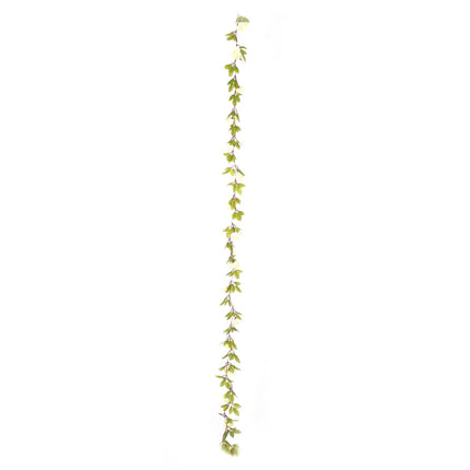 AliKopy 7ft 20 LED White Silk Rose Garland Lights, Battery Operated