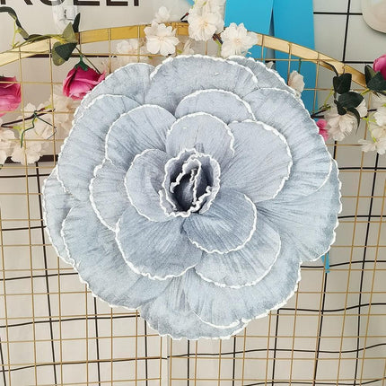 Elegant Velvet Rose Centerpiece - Exquisite Artificial Floral Arrangement for Wedding Decor