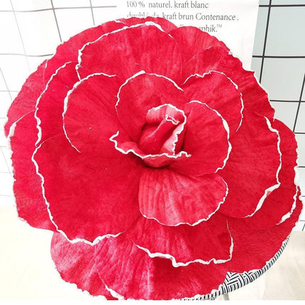 Elegant Velvet Rose Centerpiece - Exquisite Artificial Floral Arrangement for Wedding Decor