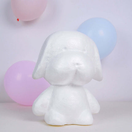 AliKopy 12.5" DIY White 3D Modeling Styrofoam Puppy - Craft Foam Anima