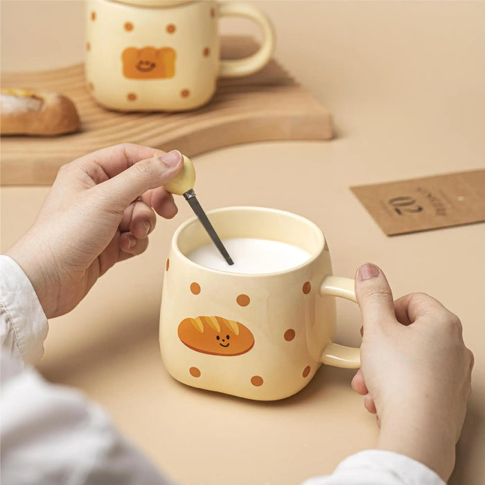 Elevate Your Mornings with Hand-Pinched Irregular Bread Sculpt Coffee Cups