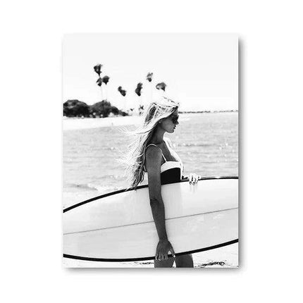 Sustainable Serenity: Coastal Surf Canvas Art for Eco-Friendly Spaces