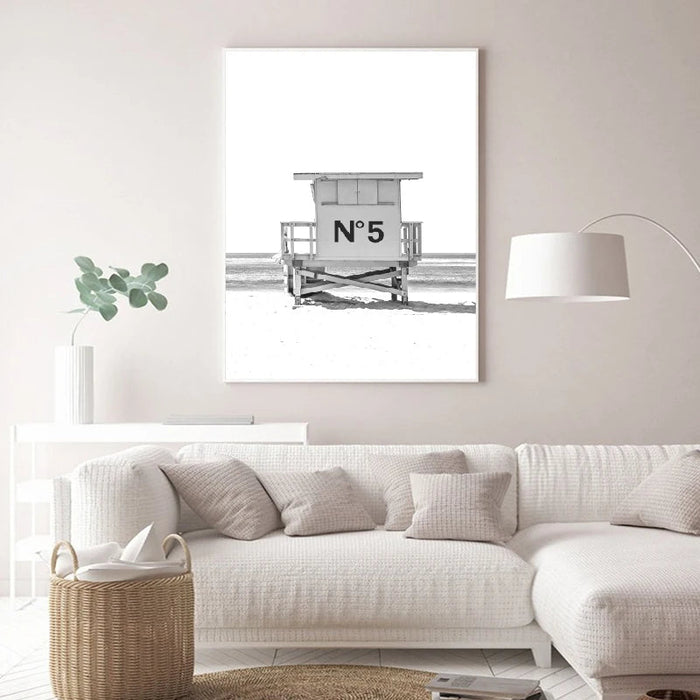 Eco-Friendly Coastal Surf Canvas Art for a Tranquil Space