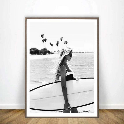 Sustainable Serenity: Coastal Surf Canvas Art for Eco-Friendly Spaces