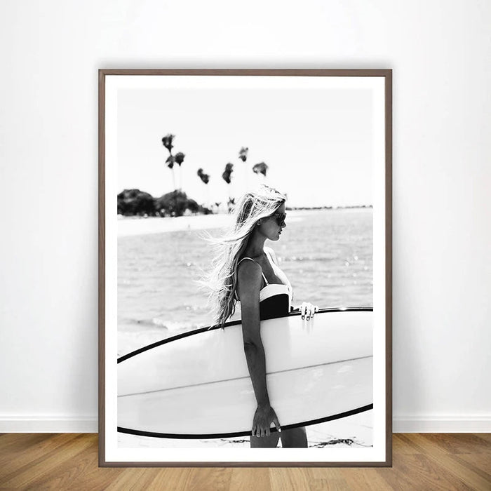 Tranquil Coastal Surf Canvas Art: Enhance Your Space with Eco-Friendly Elegance