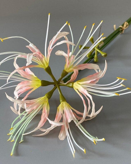 Opulent Higan Blossom Silk Floral Arrangement for Sophisticated Home Decoration