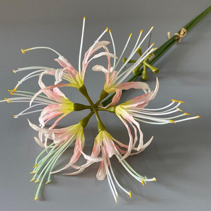Luxurious Higan Flower Branch Silk Arrangement for Elegant Home Decor