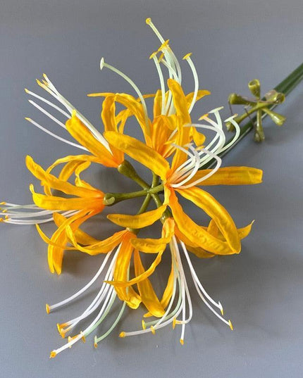 Opulent Higan Blossom Silk Floral Arrangement for Sophisticated Home Decoration