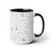 Elegant Morning Bliss Ceramic Coffee Cups - 15oz