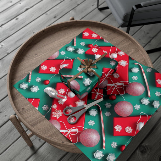 Elegant Christmas 3D Gift Wrap Set with Luxurious Matte & Satin Finishes