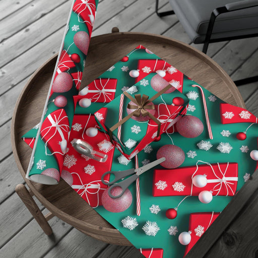 Elegant Christmas 3D Gift Wrap Set with Luxurious Matte & Satin Finishes