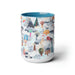 Elegant Two-Tone Ceramic Coffee Mugs - Luxe Morning Essentials