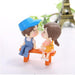 Enchanting Miniature Resin Couple Chairs Fairy Garden Set