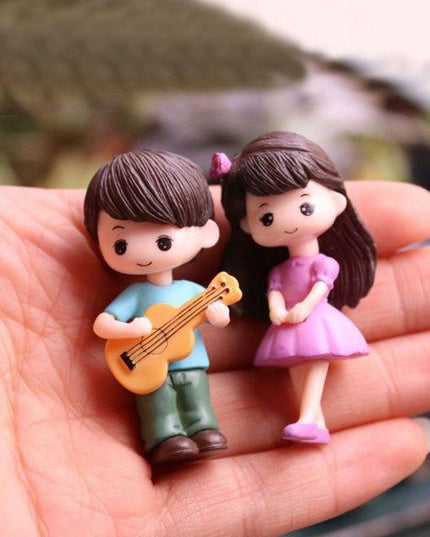 Whimsical Miniature Couple Chairs for Fairy Gardens and Decor