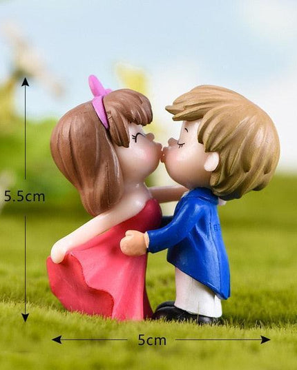 Whimsical Miniature Couple Chairs for Fairy Gardens and Decor