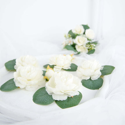 AliKopy 200 Pcs Frosted Eucalyptus Leaves - Lifelike Faux Greenery Dec