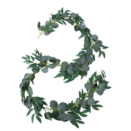 AliKopy 20 LED Eucalyptus Leaf Fairy String Lights - Battery Operated,