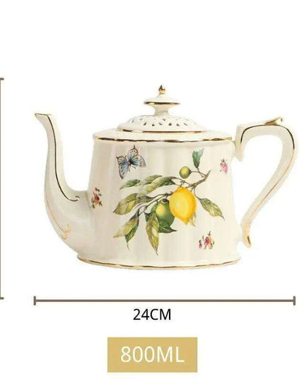 Vintage European Porcelain Tea and Coffee Set with Dessert Plate - Timeless Elegance Collection