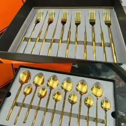 Elegant 24-Piece Stainless Steel Dining Set