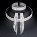 Exquisite Crystal Tassel Wedding Jewelry Set with African Rhinestones