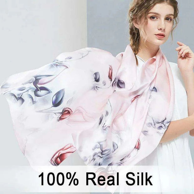 Elegant Blush Hangzhou Silk Scarf: A Timeless Accessory for Women