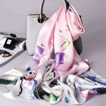 Elegant Blush Hangzhou Silk Scarf: A Timeless Accessory for Women