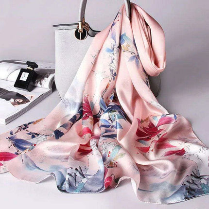 Elegant Blush Hangzhou Silk Scarf: A Timeless Accessory for Women