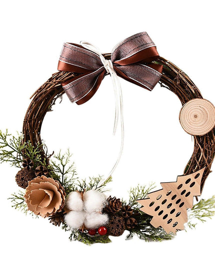 Luxurious Red and Gold Illuminated Christmas Wreath - Chic Holiday Decor for Your Home