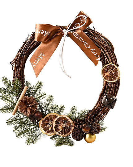 Luxurious Red and Gold Illuminated Christmas Wreath - Chic Holiday Decor for Your Home