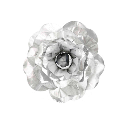 AliKopy 2 Pack 20" Large Silver Real Touch Foam Craft Roses - Durable