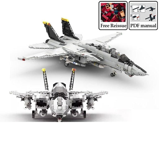 Grumman F-14 Tomcat Aircraft Model Building Set for Kids