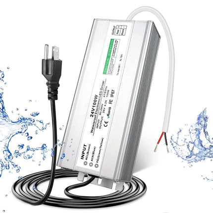 Peekaboo Studio Waterproof IP67 LED Transformer with Adjustable Voltag