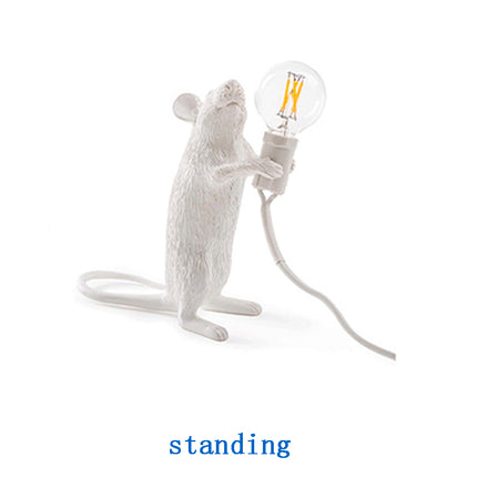 Peekaboo Studio Nordic Resin Mouse Table Lamp - LED, Mini Size