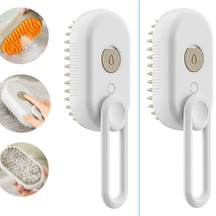 Cat Steam Brush Steamy Dog Brush 3 In 1 Electric Spray Cat Hair Brushe