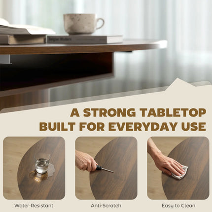 Extending Dining Table With Hidden Extension Leaves And Smooth Rails