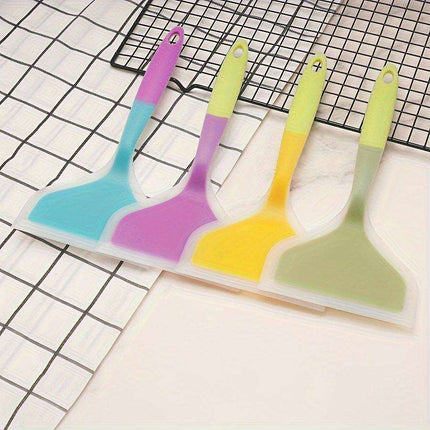 Chic Dual-Tone Silicone Turner - Non-Stick Kitchen Essential for Effortless Cooking and Baking